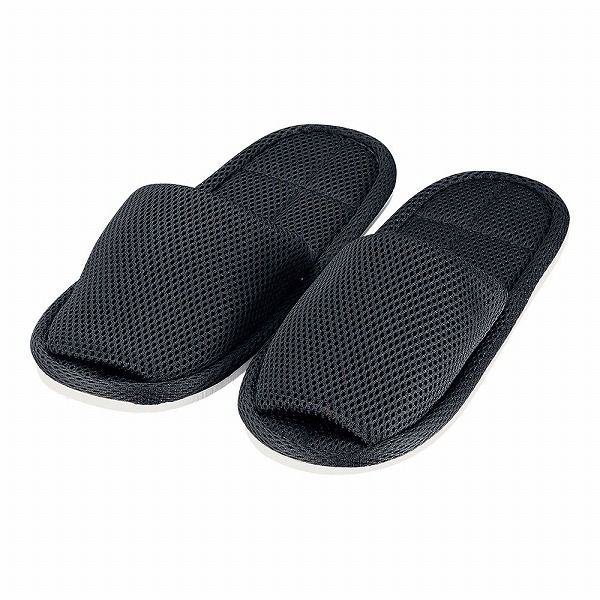 トータス(Totas) ウォッシャブルスリッパ メッシュタイプ 黒 28.5cm 入数：1セット(90足入) T-M1(SSL1801)の通販は