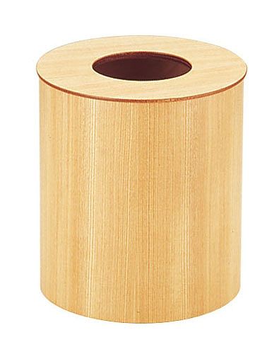 サイトーウッド(SAITO WOOD) 木製 ルーム用ゴミ入れ 栓白木 中 蓋付 951H(VGM01951)