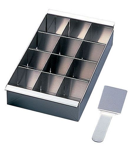 18-8デザート寒天流し 12ヶ取 ヘラ付 C-002(WDZ02)の通販は