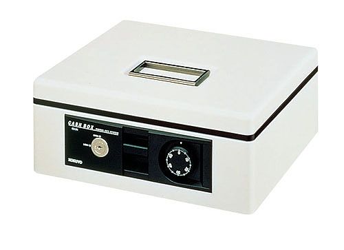コクヨ(KOKUYO) 手提げ金庫 ライトグレー B5 シリンダー錠・ダイヤル錠 CB-12M(XKV04)