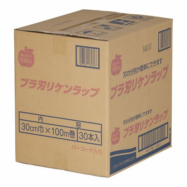 プラ刃リケンラップ 30cm幅×100m巻 入数：1セット(30本入) XLT7503