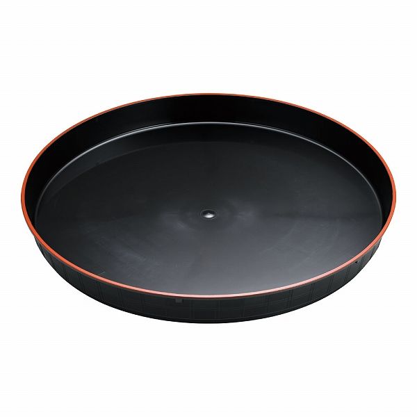 プラ容器 市松 黒赤フチ 50cm 入数：1セット(5枚入) 50(XNS0501)