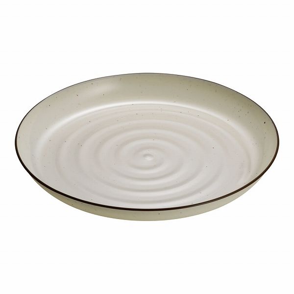 プラ容器 益子 茶フチ 30cm 入数：1セット(10枚入) XNS0705