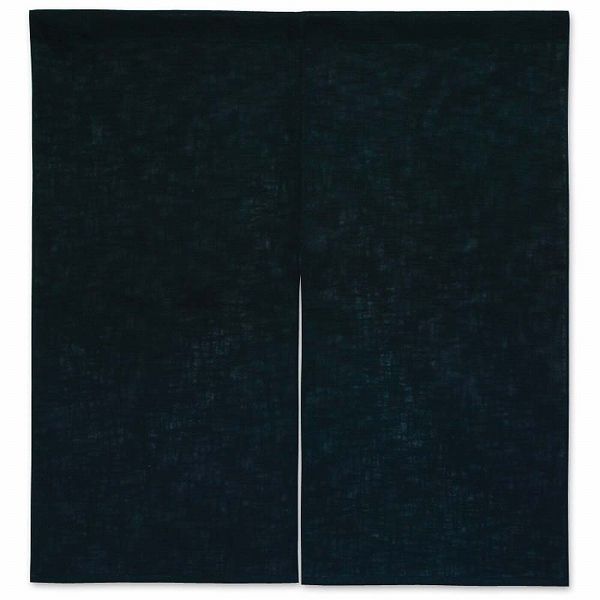 半間のれん 綿麻無地 黒 900×850mm 001-04(YHV0307)
