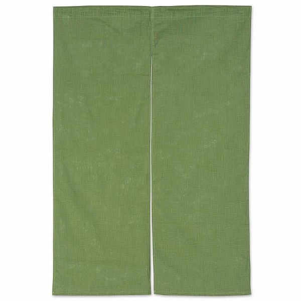 半間のれん 綿麻無地 緑 1200×850mm 001-05(YHV0404)