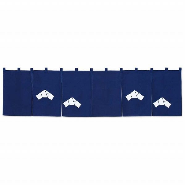 カウンターのれん 文(ふみ) 紺 450×1700mm 107-10(YNLK22)