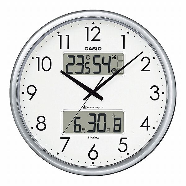 カシオ(CASIO) 温湿度計付電波時計 ITM-650J-8JF(ZTK6801)