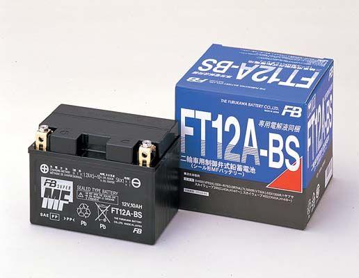 FB/古河バッテリー FTシリーズ オートバイバッテリー 制御弁式(VRLA) 液入り充電済 FT12A-BS 2輪