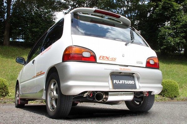 フジツボ(FUJITSUBO) POWER Getter マフラー スバル ヴィヴィオ E-KK4 EN07 MT車/CVT車共通 スーパーチャージャー 4WD専用 1992年03月〜1998年10月 左側出し 160-60113
