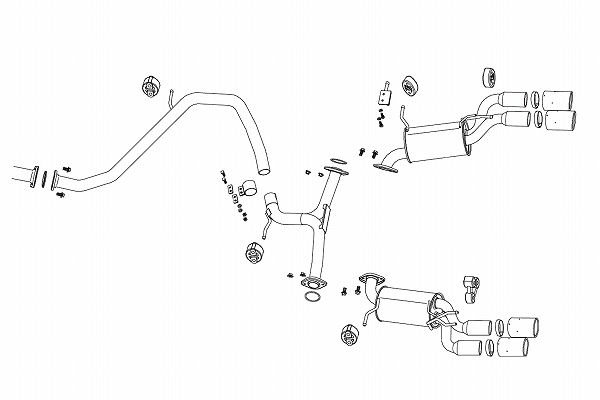 フジツボ(FUJITSUBO) A-E マフラー トヨタ カムリ DAA・6AA-AXVH70 A25A-FXS WS 2WD 2018年08月〜 Wテール 左右出し ステンレス＋カーボンモデル 450-24467