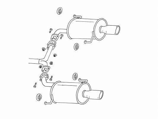 フジツボ(FUJITSUBO) Wagolis マフラー スバル レガシィ TA-BP5 EJ20 AT/MT共通 ツーリングワゴン 2.0 R 2000cc 2003年05月〜2006年05月 450-64063_1