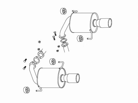 フジツボ(FUJITSUBO) Wagolis マフラー スバル レガシィ CBA-BP5 EJ20