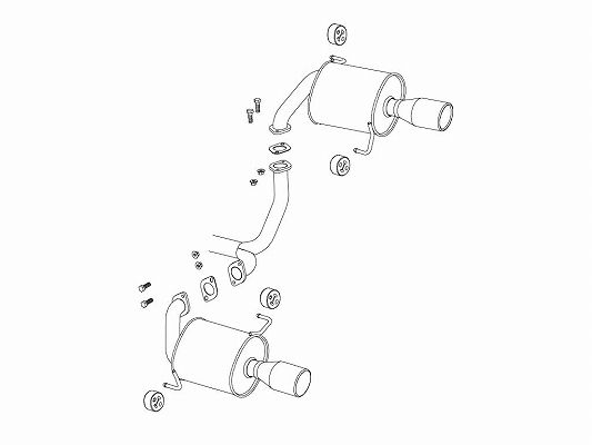 フジツボ(FUJITSUBO) Wagolis マフラー スバル レガシィ CBA-BPH EJ25