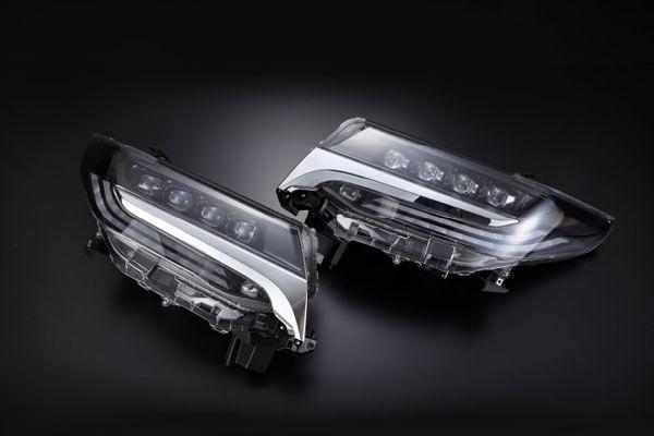 ギャラクス アクティブシャインライティングシステム 4連角型LEDプロジェクターヘッドライトキット AL3-LED-HEAD トヨタ アルファード 30系 後期 2018年01月〜