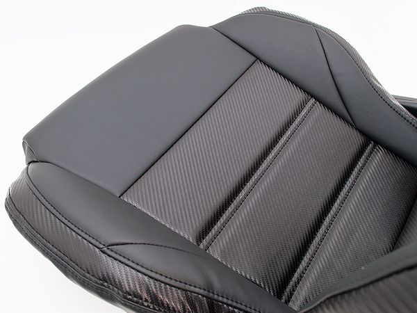 ジーベース/G'BASE デザインシートカバー ダイハツ コペン LA400K Robe ブラック×カーボン調 入数：1台分 GSC-003_2
