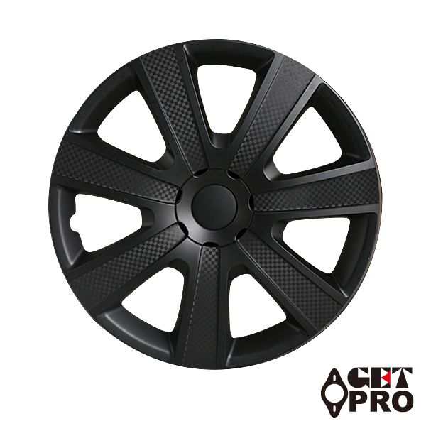 GET-PRO/ゲットプロ ホイールカバー ブラック＆カーボン 15インチ 汎用 入数：1台分(4枚) L085BPM15の通販は