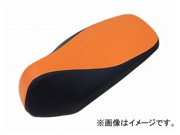 2輪 グロンドマン 国産シートカバー オレンジ・ブラック ツートンカラー/透明ステッチ（張替） 品番：GH5561HC141S0 ホンダ ダンク（AF74）
