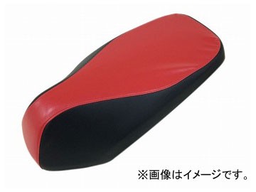2輪 グロンドマン 国産シートカバー レッド・ブラック ツートンカラー/透明ステッチ（張替） 品番：GH5561HC41S0 JAN：4562493041121 ホンダ ダンク（AF74）の通販は