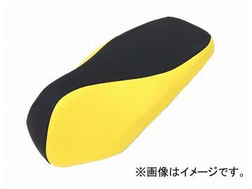 2輪 グロンドマン 国産シートカバー エンボスブラック・エンボスイエロー ツートンカラー/黒ステッチ（張替） 品番：GH5561HC825S10 ホンダ ダンク（AF74）