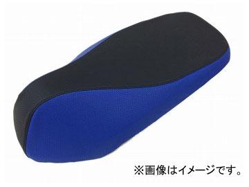 2輪 グロンドマン 国産シートカバー エンボスブラック・エンボスブルー ツートンカラー/黒ステッチ（張替） 品番：GH5561HC826S10 ホンダ ダンク（AF74）