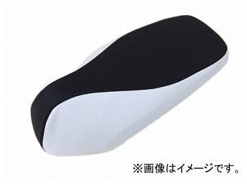 2輪 グロンドマン 国産シートカバー エンボスブラック・エンボスホワイト ツートンカラー/黒ステッチ（被せ） 品番：GR5561HC828S10 ホンダ ダンク（AF74）