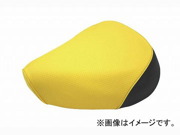 2輪 グロンドマン 国産シートカバー エンボスイエロー/黄色パイピング (張替) 品番：GH17KC250P100 JAN：4562492998778 カワサキ バリオス(ZR250)