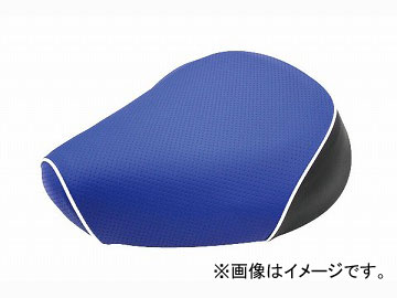 2輪 グロンドマン 国産シートカバー エンボスブルー/白パイピング (張替) 品番：GH76HC260P20 JAN：4562493051618 ホンダ ベンリー CL50