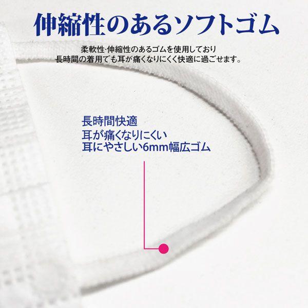 HIRO 快適ダブルワイヤー 不織布マスク ホワイト ふつうサイズ