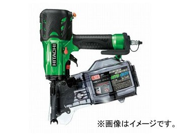 日立工機 高圧ロール釘打機 メタリックグリーン NV75HMC(L)