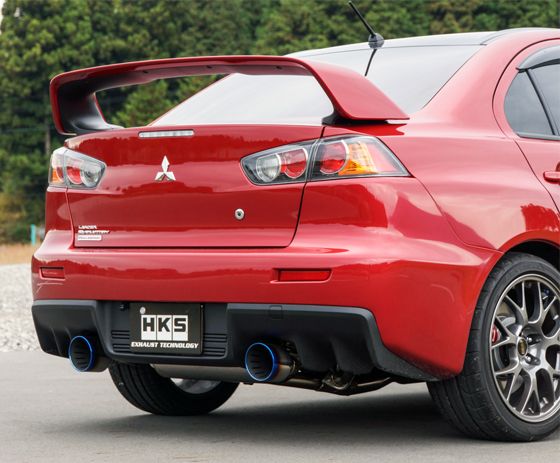 HKS Super Turbo Muffler マフラー 三菱 ランサーエボリューションX CZ4A 4B11(ターボ) 2007年10月〜2015年09月 センターパイプセット 31029-AM004