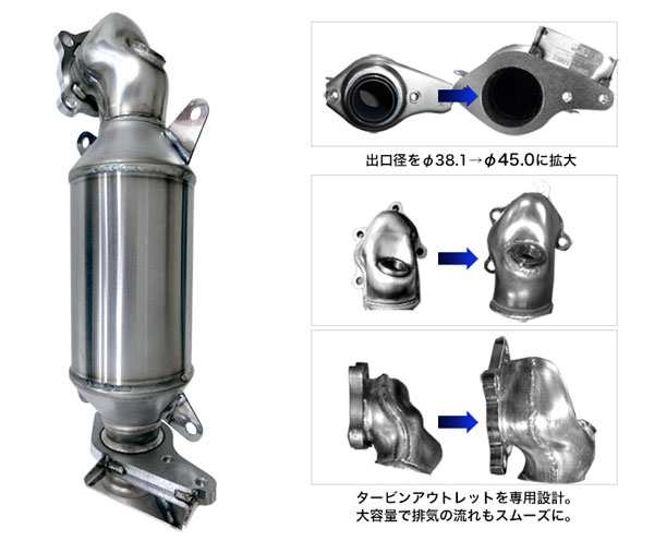 HKS メタルキャタライザー ホンダ S660 JW5 S07A(ターボ) 2015年04月〜 33005-AH005 - 排気系