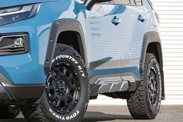 JAOS/ジャオス フェンダーガーニッシュ トヨタ RAV4 マットブラック