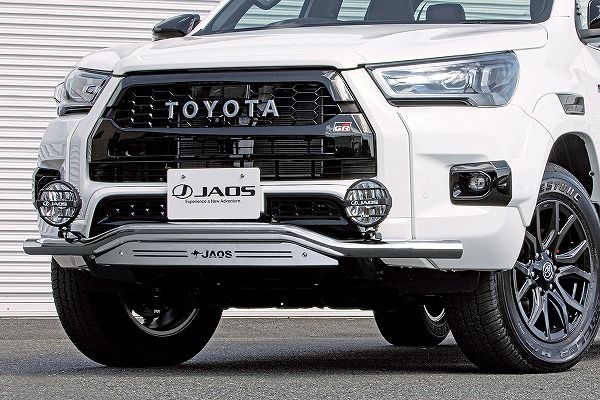 JAOS/ジャオス フロントスキッドバー トヨタ ハイラックス ポリッシュ/ブラスト B150096AZ
