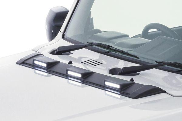 JAOS/ジャオス ボンネットディフレクター スズキ ジムニーシエラ JB74系 2018年07月〜 マットブラック塗装 B036513MB