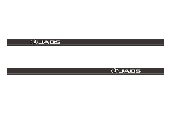 JAOS/ジャオス サイドデカール ブラック 2200mm×75mm B646011