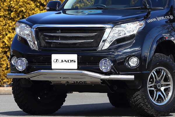 JAOS/ジャオス フロントスキッドバー トヨタ プラド 150系 2013年10月〜2017年08月 ポリッシュ/ブラスト B150066A