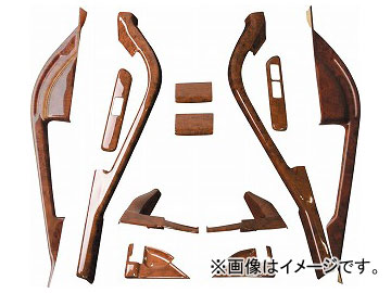 ジェットイノウエ インテリア3Dパネル 三菱ふそう ブルーテックキャンター 標準車 2010年11月〜 茶木目 ドアパネルセット 595474の通販は