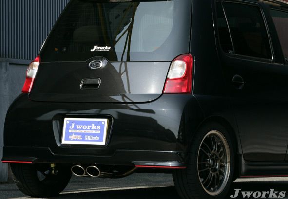 Jworks/ジェイワークス AutoJuwell EllipseW マフラー スズキ エッセカスタム L235 KF 2005年12月〜2010年03月 センター出し タイコ2個付 ELW-004_1