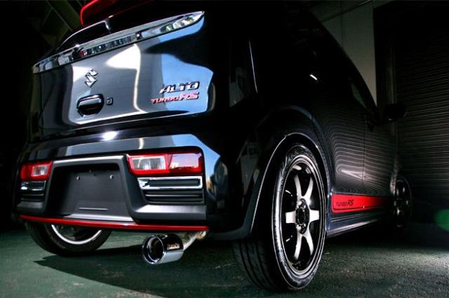 Jworks/ジェイワークス AutoJuwell Ngeneration J-Black マフラー スズキ アルトターボRS DBA-HA36S R06A FF 2015年03月〜 NJB-002_1