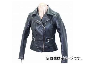 2輪 カドヤ/KADOYA K’S LEATHER KL-PTD（ソフトステア/ダブルライダース/レディース） No.1171 ブラック サイズ:XSSM