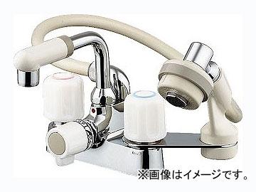 カクダイ 2ハンドル混合栓（シャワーつき） 品番：1521S JAN：4972353166701
