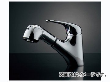 カクダイ シングルレバー引出し混合栓 品番：184-022 JAN：4972353046096