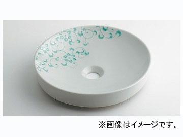 カクダイ 丸型手洗器 ペパーミント 品番：493-097-GR JAN：4972353046393