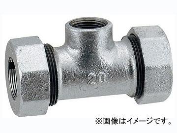 カクダイ 3管兼用ジョイント ネジつきチーズ（白） 品番：649-848-40W JAN：4972353057214