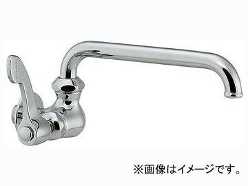 カクダイ 厨房用左ハンドル横形自在水栓 品番：724-507-13QR JAN：4972353043248