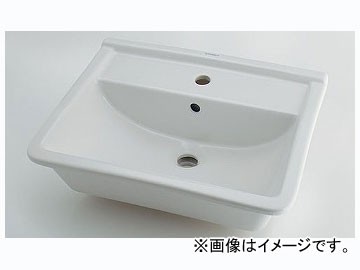 カクダイ 角型洗面器 1ホール 品番：＃DU-0302560000 JAN：4972353051298