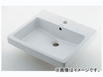 カクダイ 角型洗面器 1ホール 品番：＃DU-0315550000 JAN：4972353039432