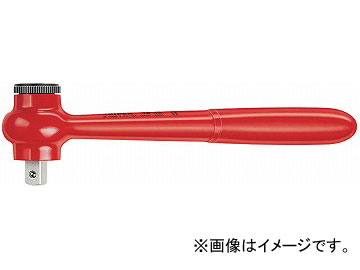 クニペックス/KNIPEX 絶縁ラチェットハンドル 1/2SQ 品番：9842 JAN：4003773026525