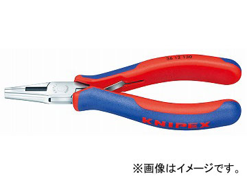 クニペックス/KNIPEX エレクトロニクスアッセンブリープライヤー 品番：3612-130 JAN：4003773016861