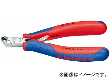 クニペックス/KNIPEX エレクトロニクスエンドカッティングニッパー 品番：6452-115 JAN：4003773040439